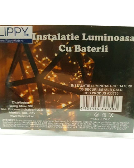 Instalatie de Craciun cu Baterii Fir