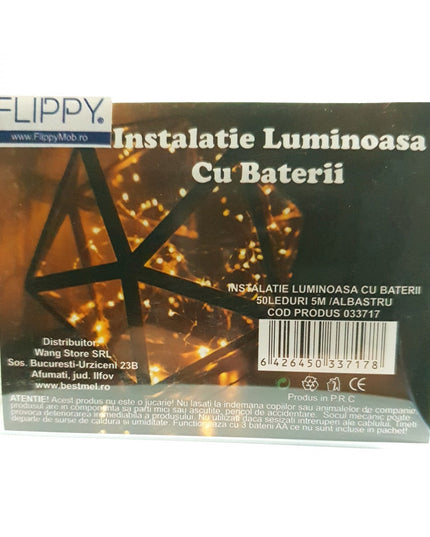 Instalatie de Craciun cu Baterii Fir