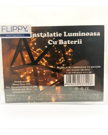 Instalatie de Craciun cu Baterii Fir