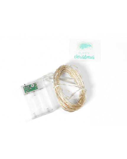 Instalatie de Craciun, Liniara,Baterii, 200 LED-uri