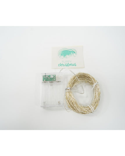 Instalatie de Craciun, Liniara,Baterii, 50 LED-uri