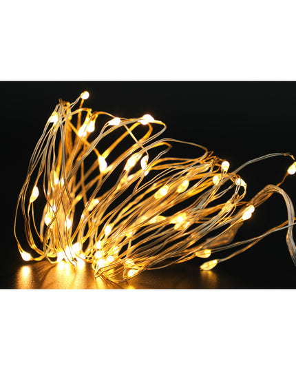 Instalatie de Craciun, Liniara,Baterii, 50 LED-uri