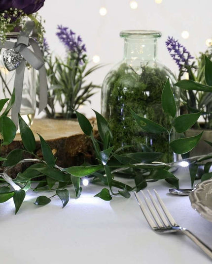 Instalatie de Craciun cu Baterii Tip Liniar, 2 jocuri de lumini, Fir