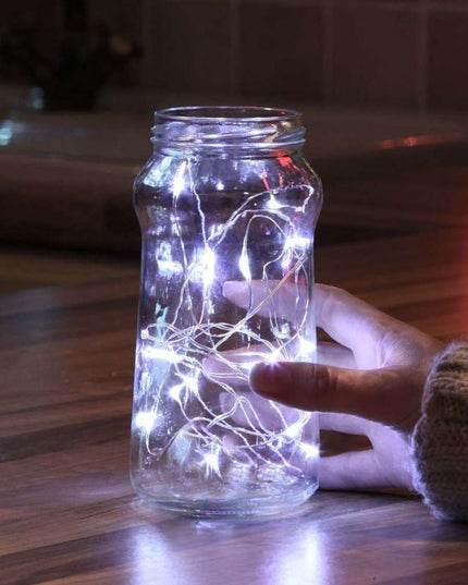 Instalatie de Craciun cu Baterii Tip Liniar, 2 jocuri de lumini, Fir