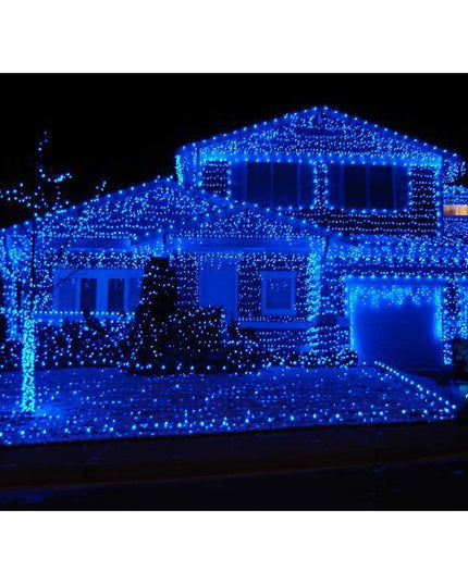 Instalatie de Craciun cu Baterii Tip Liniar, 2 jocuri de lumini, Fir