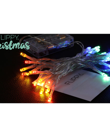 Instalatie de Craciun, Liniara,Baterii, 10 LED-uri