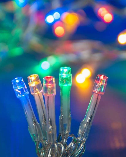 Instalatie de Craciun cu Baterii Tip Liniar, 2 jocuri de lumini, Fir