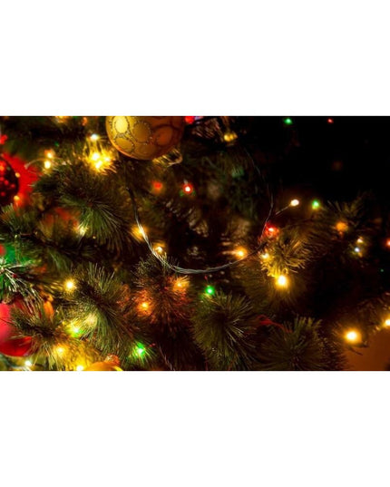 Instalatie de Craciun cu Baterii Tip Liniar, 2 jocuri de lumini, Fir