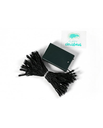 Instalatie de Craciun cu Baterii Tip Liniar, 2 jocuri de lumini, Fir