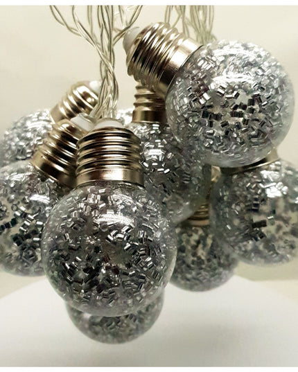 Instalatie de Craciun cu Baterii Tip Sir 10 LED -uri Bec