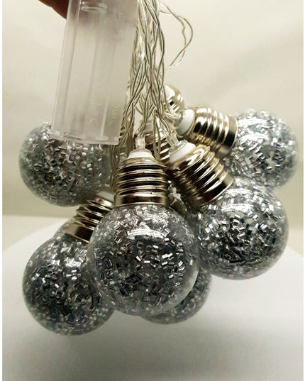 Instalatie de Craciun cu Baterii Tip Sir 10 LED -uri Bec