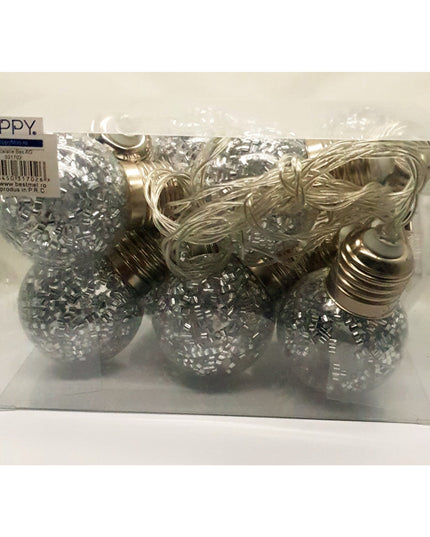 Instalatie de Craciun cu Baterii Tip Sir 10 LED -uri Bec