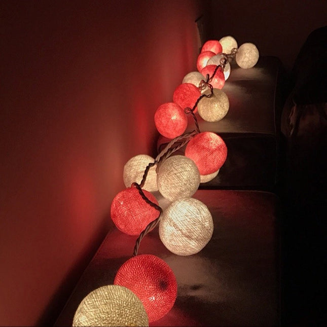 Instalatie de Craciun cu Baterii Tip Sir 10 LED -uri Glob