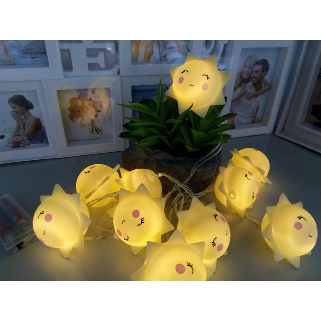 Instalatie de Craciun cu Baterii Tip Sir 10 LED -uri Soare