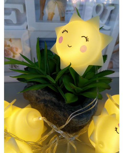 Instalatie de Craciun cu Baterii Tip Sir 10 LED -uri Soare