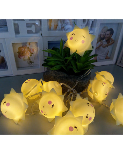 Instalatie de Craciun cu Baterii Tip Sir 10 LED -uri Soare