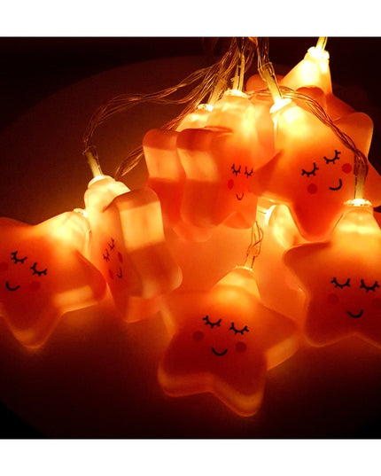 Instalatie de Craciun cu Baterii Tip Sir 10 LED -uri Stelute