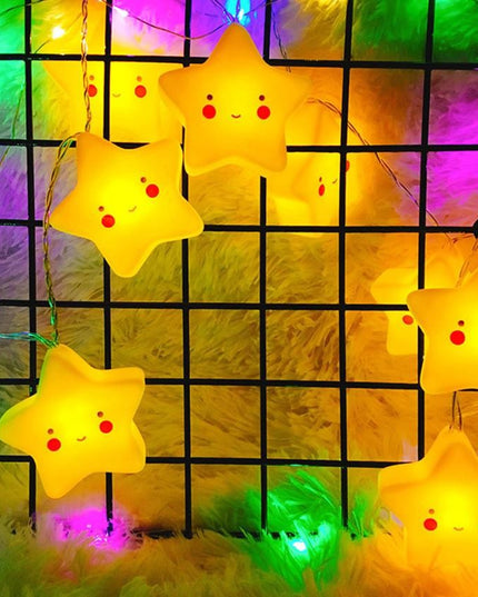 Instalatie de Craciun cu Baterii Tip Sir 10 LED -uri Stelute