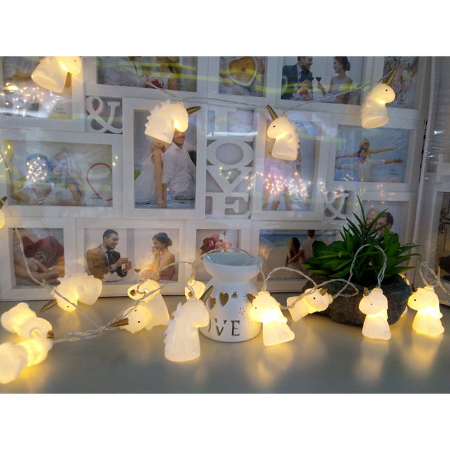 Instalatie de Craciun cu Baterii Tip Sir 10 LED -uri Unicorn