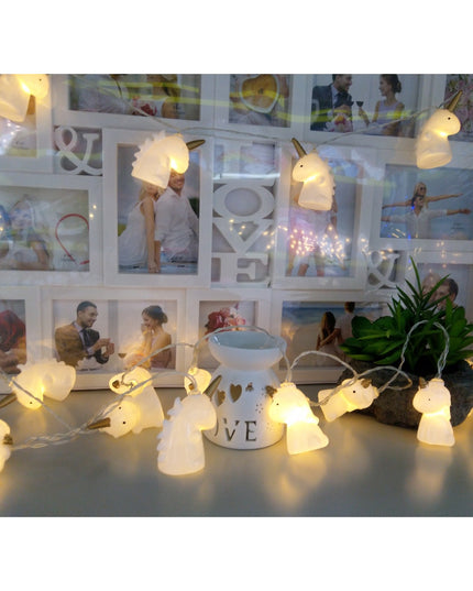 Instalatie de Craciun cu Baterii Tip Sir 10 LED -uri Unicorn