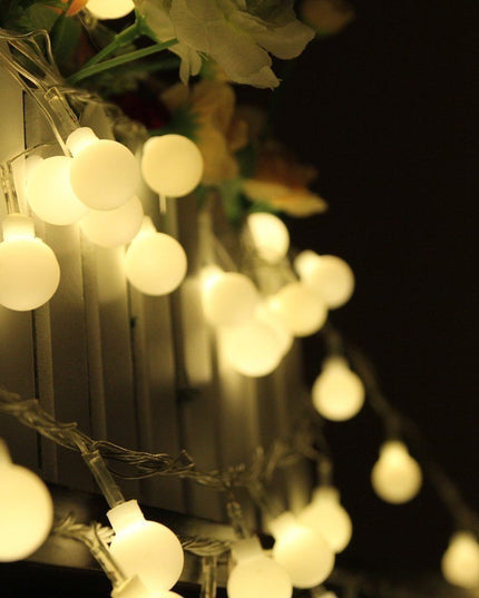 Instalatie de Craciun cu Baterii Tip Sir 20 LED -uri Globuri