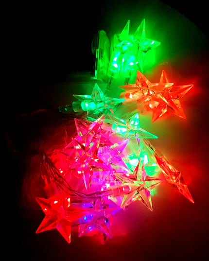Instalatie de Craciun cu Baterii Tip Sir 20 LED -uri Stea