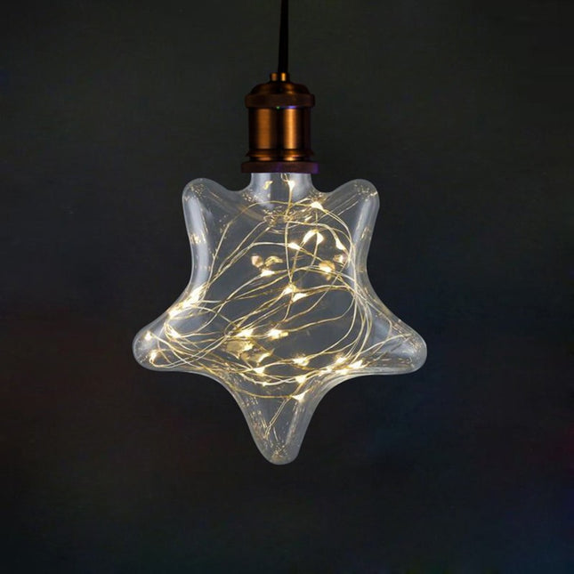 Instalatie de Craciun cu Baterii Tip Sir 8 Stelute Luminoase