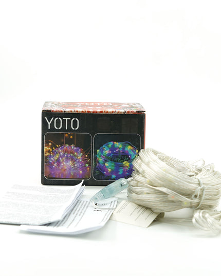 Instalatie de Craciun liniara, cu 200 micro LED-uri,220V, conectare la retea, cu 8 jocuri de lumini, interior/exterior, fir