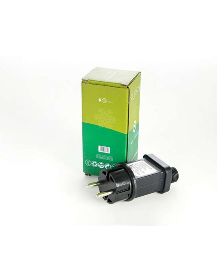 Instalatie de Craciun ® Tip Franjuri, 8 jocuri de lumini cu transformator,143 LED-uri, Interconectabila, Fir