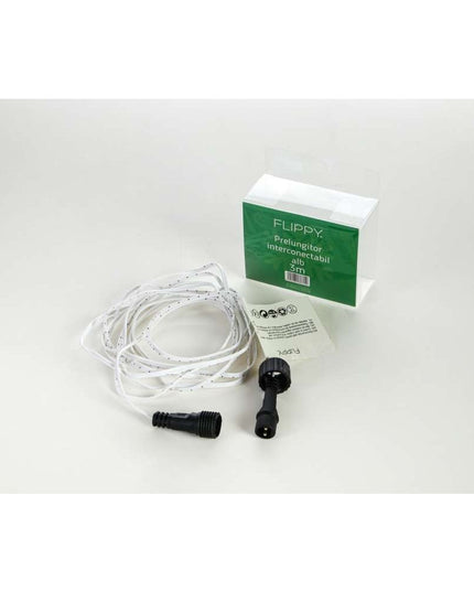 Instalatie de Craciun ® Tip Franjuri, Flash, cu transformator,429 LED-uri, Interconectabila, Fir