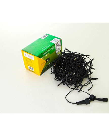 Instalatie de Craciun ® Tip Franjuri, Flash, cu transformator,572 LED-uri, Interconectabila, Fir