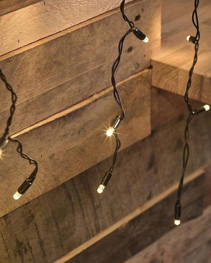 Instalatie de Craciun ® Tip Franjuri, Flash, cu transformator,1144 LED-uri, Interconectabila, Fir