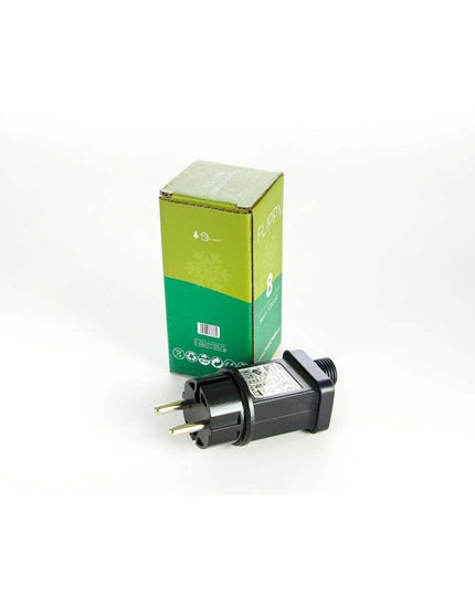 Instalatie de Craciun ® Tip Perdea, 8 jocuri de lumini cu transformator, x , 1200 LED-uri, Interconectabila, Fir