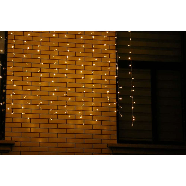 Instalatie de Craciun ® Tip Perdea, 8 jocuri de lumini cu transformator, x , 720 LED-uri, Interconectabila, Fir