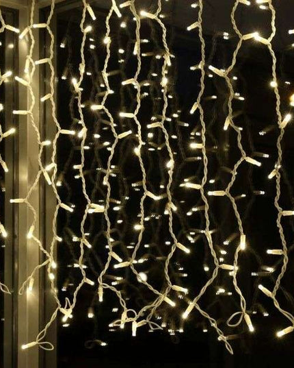 Instalatie de Craciun ® Tip Perdea, Flash, cu transformator, x , 120 LED-uri, Interconectabila, Fir