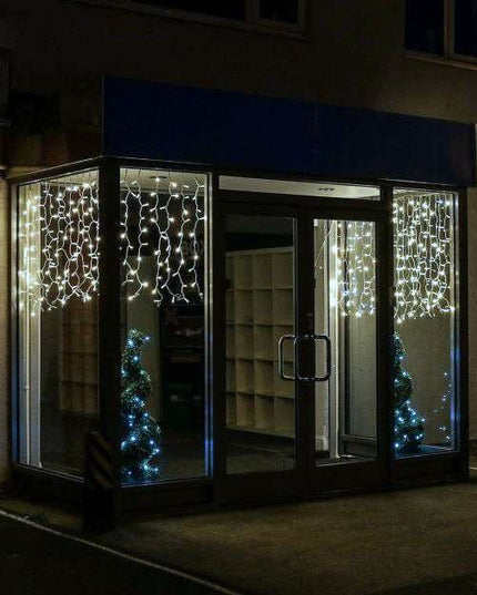 Instalatie de Craciun ® Tip Perdea, Flash, cu transformator, x , 480 LED-uri, Interconectabila, Fir