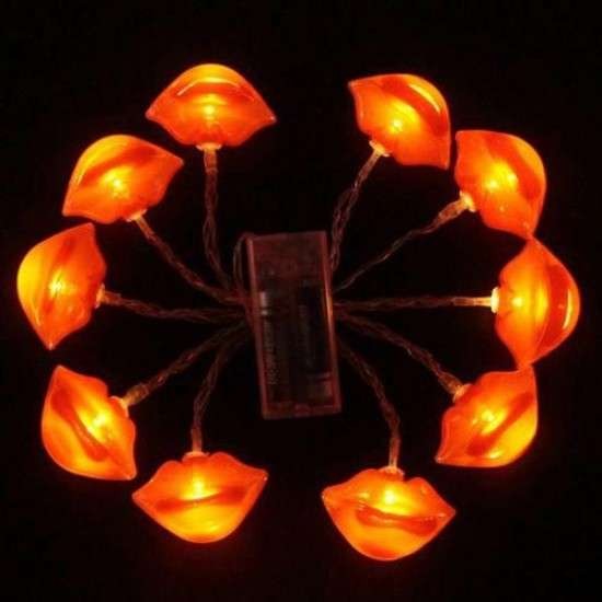 Instalatie de Craciun, ®, Tip Sir cu Baterii,10 LED-uri, Model Buze