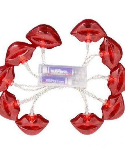 Instalatie de Craciun, ®, Tip Sir cu Baterii,10 LED-uri, Model Buze