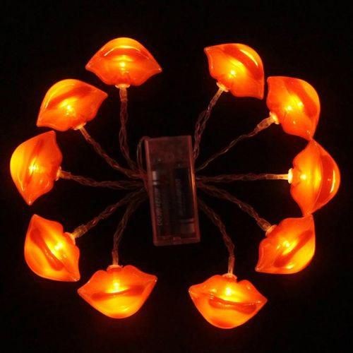 Instalatie de Craciun, ®, Tip Sir cu Baterii,10 LED-uri, Model Buze