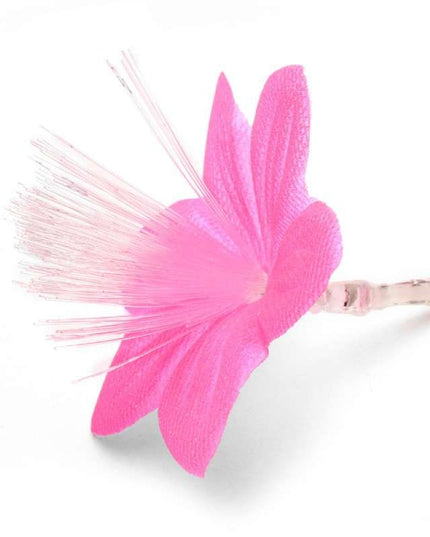 Instalatie de Craciun, ®, Tip Sir cu Baterii,20 LED-uri, Fibra Optica, Flori