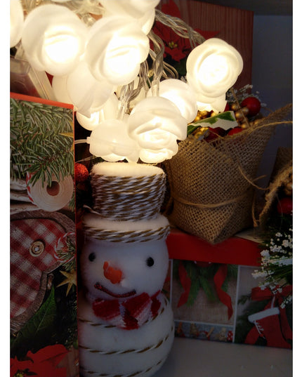 Instalatie de Craciun, ®, Tip Sir cu Baterii ,20 LED -uri, Trandafir