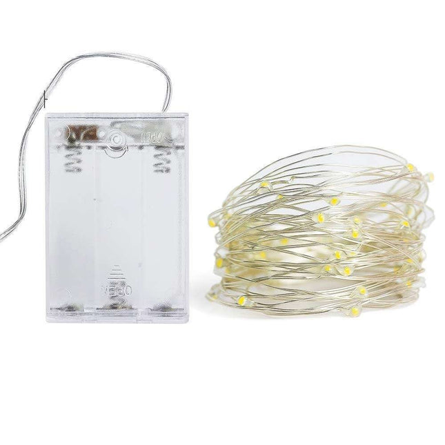 Instalatie de Craciun, ®, Tip Sir cu Baterii,30 LED-uri, Fir de Cupru