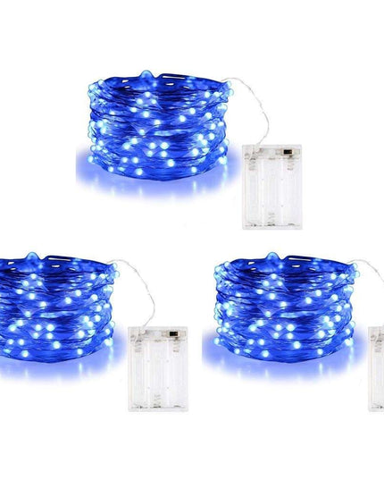 Instalatie de Craciun, ®, Tip Sir cu Baterii,30 LED-uri, Fir de Cupru