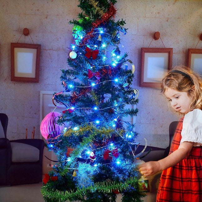 Instalatie de Craciun, ®, Tip Sir cu Baterii,30 LED-uri, Fir de Cupru