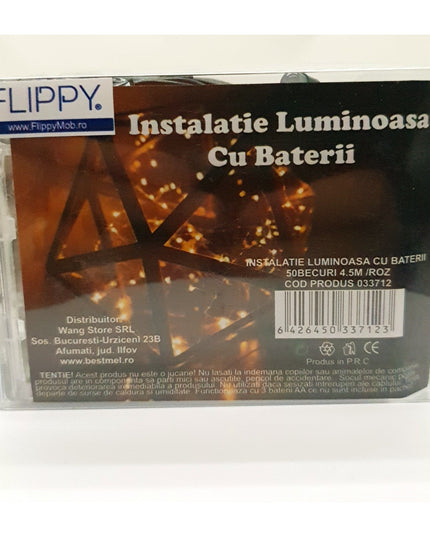 Instalatie de Craciun, ®, Tip Sir cu Baterii,50 LED-uri