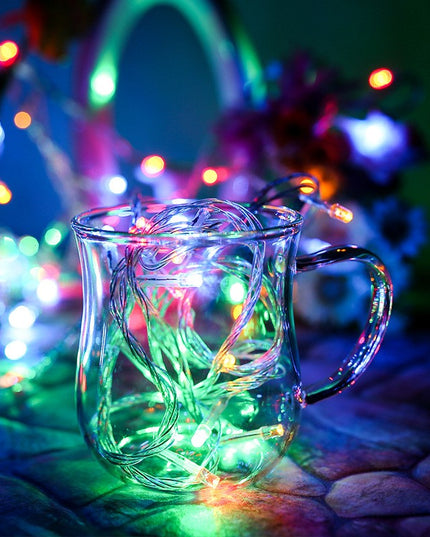 Instalatie de Craciun, Liniara,Baterii, 10 LED-uri