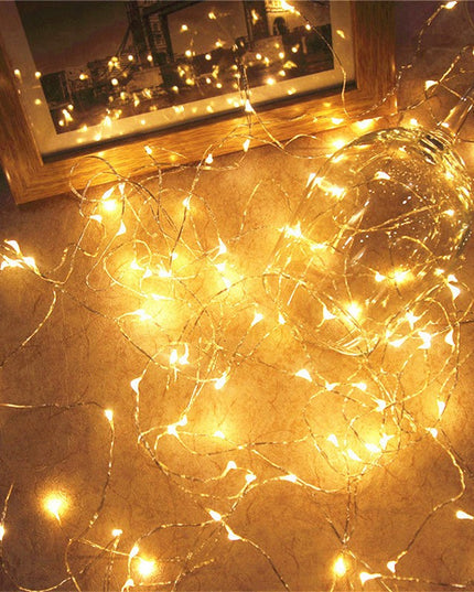 Instalatie de Craciun, Liniara,Baterii, 200 LED-uri