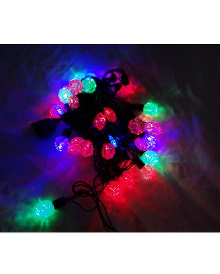 Instalatie de Craciun Liniara RGRB Yoto,din care Prelungitor 220V, 40 LED, Model Anise, Utilizare Interior/Exterior, Interconectabila, Fir