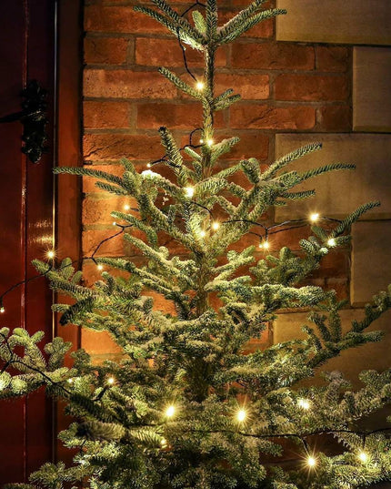 Instalatie de Craciun liniara Yoto,din care cablu priza 220V, 100 LED, 8 jocuri de lumini, controler, fir