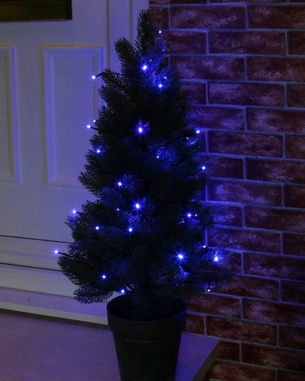 Instalatie de Craciun liniara Yoto,din care cablu priza 220V, 100 LED, 8 jocuri de lumini, controler, fir